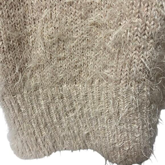 KAYLA ARMOIRE  Women's Soft, Open Front Midi Cardigan, 2 Pockets, M/L, Cream - Picture 7 of 8